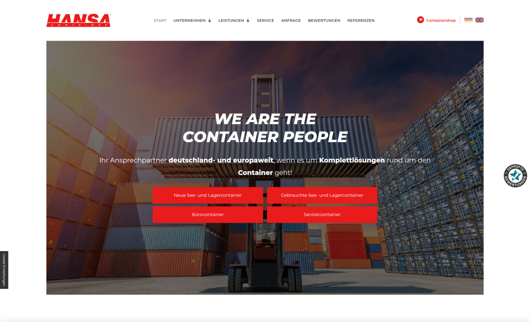 HCT Hansa Container Trading | Desktop